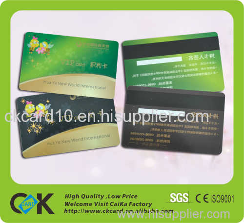 printed plastic pvc hico 2750oe magnetic cards blank of guangdong 