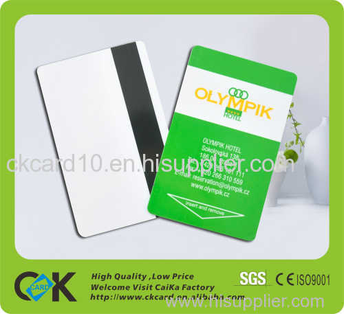 printed plastic pvc hico 2750oe magnetic cards blank of guangdong 