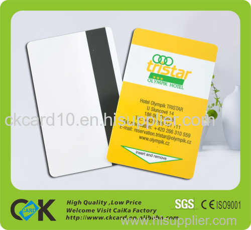 printed plastic pvc hico 2750oe magnetic cards blank of guangdong 