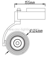 20W SHARP COB LED Track Light (Dimmable)