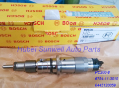 Komatsu PC200-8 injector 6754-11-3010 Cummins QSB engine injector 0445120059 / 5263262