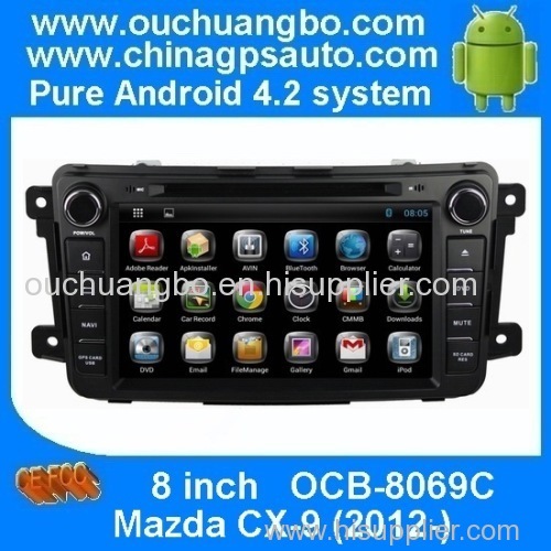 Ouchuangbo Car Radio DVD Multimedia for Mazda CX-9 2012 3G Wifi USB iPod Android 4.2 System