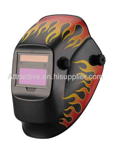 Auto-darkenning welding Helmets flames design  92*42mm/3.62''×1.65''