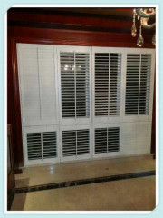 Beautiful Wooden Window Covering Shutter