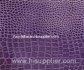 Purple Backing Woven Faux Leather Fabric For Handbags With 0.7 - 1.5mm Thickness