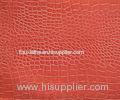 Acidproof Artificial Crocodile Grain Leather Fabric For Handbags / Shoe Upper