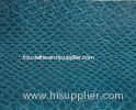 Blue Faux Leather Fabric For Handbags , Women Bag Faux Alligator Leather Fabric