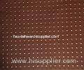 Coffee PU Leather Fabric Material , Plumpy Grain Polyurethane Faux Leather