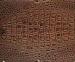 Custom Wear Resistance Coffee Faux Alligator Fabric For Hanbags