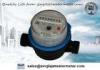 Single Jet Dry Type Plastic Residential Water Meters , Clear Reading and Easy Install