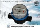Single Jet Dry Type Plastic Residential Water Meters , Clear Reading and Easy Install