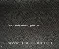 SGS Matte Finish Black Faux Leather Upholstery Material With Smooth Fabric