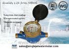 Cold / Hot Multi Jet Water Meter , Domestic Water Meter ISO 4064 Class B