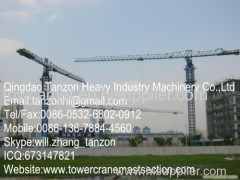 TCP6512-10 Leg Fixing Type Flat Top Tower Crane,China Machinery Manufacturer Q345B Steel