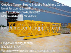 TCP6512-10 Leg Fixing Type Flat Top Tower Crane,China Machinery Manufacturer Q345B Steel