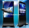 Full HD 42 Wireless LCD Advertising Screens Floor Stand Signage With Security Lock