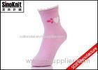 Pink Cute Happy Girl Non Slip Kids Socks Fashion Jacquard OEM Wholesale Socks