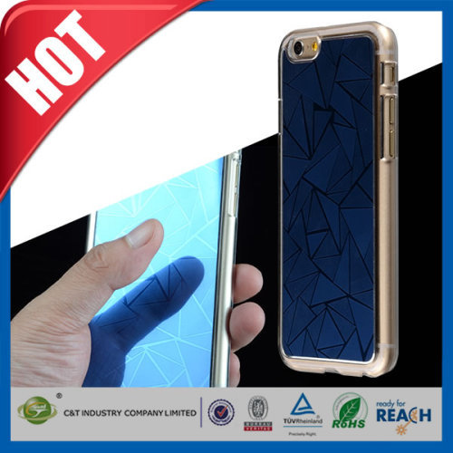 mirror clear pc mobile phone case for iphone 6 plus