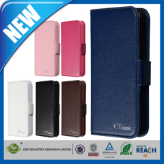 removable pure color leather cover for iphone 5