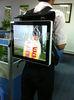 19" Backpack Advertising Boards LCD Advertising Display Support MPEG-1 / MPEG-2