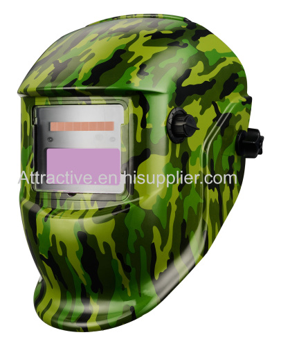 Auto-darkening welding helmets with Camo design Different function filters can chose external or internal control