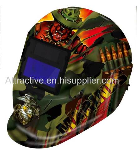 Auto-darkening welding helmets with Skull design Different function filters can chose external or internal control 