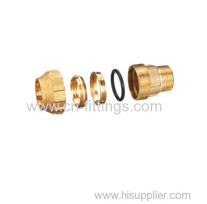 male threaded brass compression coupling fittings