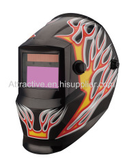 Auto-darkening welding helmets Dragon Flame design viewing area 98*48mm/3.86