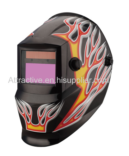Auto-darkening welding helmets Dragon Flame design  viewing area 98*48mm/3.86 ×1.89 