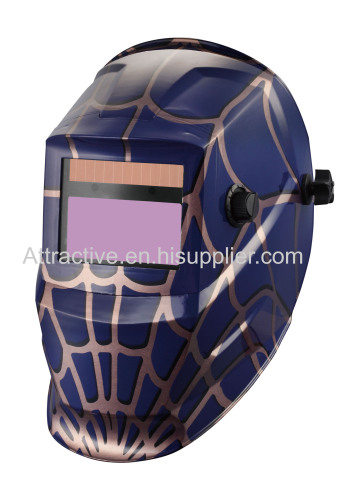 Auto-darkening welding helmets Star Flame design  viewing area 98*48mm/3.86 ×1.89 