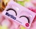 Blue Handmade Colored Fake Strip Eyelashes For Party Wedding , Synthetic Hair