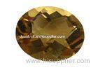 Oval Yellowish Natural Citrine Gemstones With Chess Cut 10mm x 8mm 2.5cts