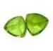 0.48carat Peridot Loose Gemstones Trillion For Peridot Rings 5mm