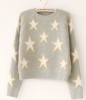 Sweater crew neck with white star