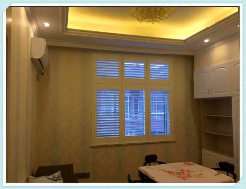 63MM/89MM/114MM Stained Color Wooden Plantation Shutter