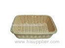 Food safe Polyrattan Bread Basket , supermarket Displaying Baskets