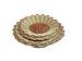 Hand Woven Round Rattan Bread Basket Light Brown For Supermarket