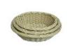 Eco-friendly Biege Rattan Bread Basket , Rattan Storage Baskets