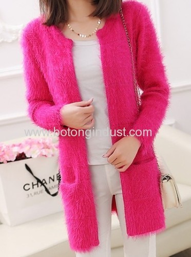 Sweater Mohair long coat cardigan