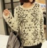 Snow Plush Mohair Girl Sweater