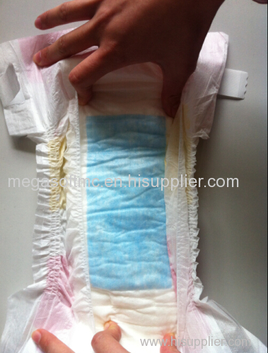 Best selling baby diaper with blue ADL core