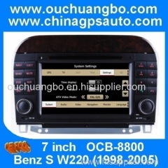 Ouchuangbo Auto DVD Stereo Radio for Mercedes Benz S W220 (1998-2005) GPS Navigation iPod Bluetooth TV