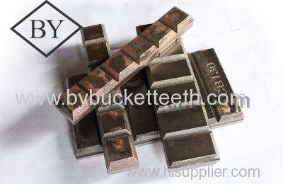 Chocky bars for variety of wear protection on buckets excavators