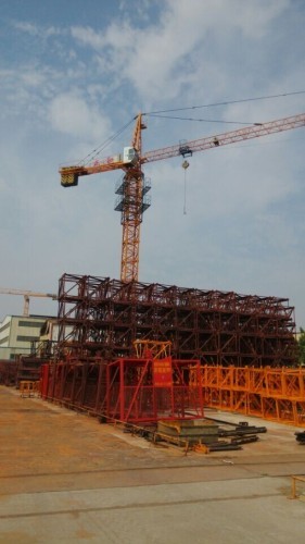 building construction tower crane