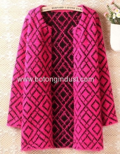 Diamond Mohair sweater cardigan