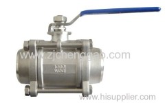 One piece ball valve