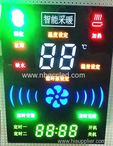 Colorful Customized 7segment LED Display for electric heating stove LED full color display