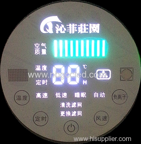 Colorful Customized 7segment LED Display for Air purifier