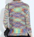 Rainbow colored T-shirt baggy sweater