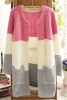 Knitted sweater cardigan Mohair women of colour fringe